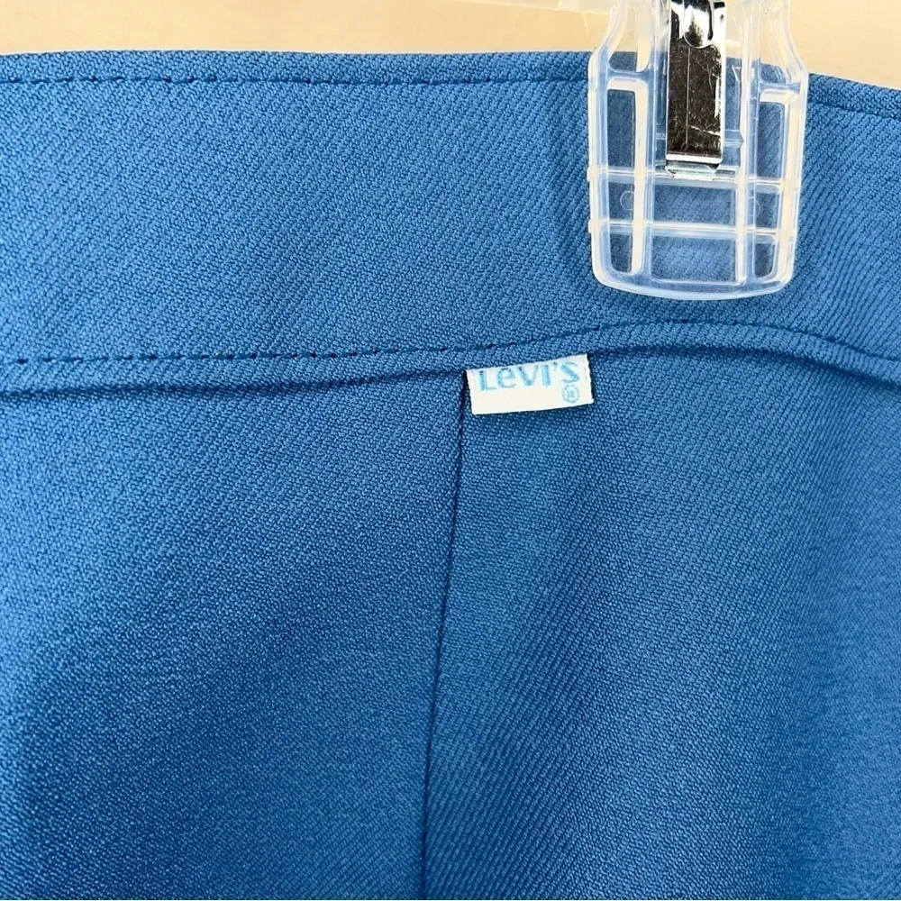 NEW VINTAGE LEVIS WOMENS BLUE DRESS PANTS 38 WAIST STRETCH PULL ON
